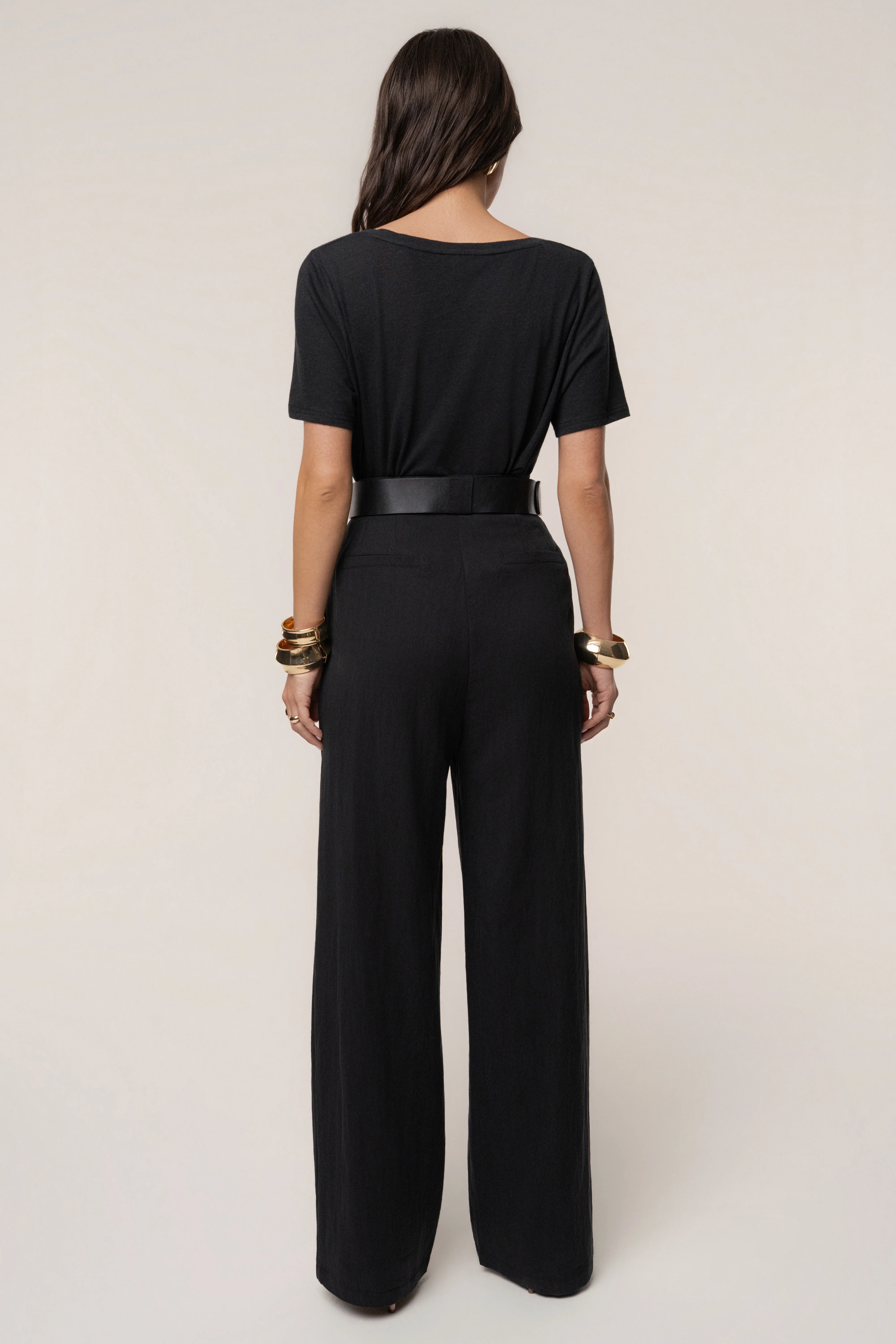 Black At Ease Scoop Top