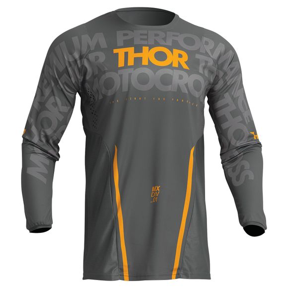 Thor Pulse Mono 2024 - gray / yellow cross jerseyRef: TO2857