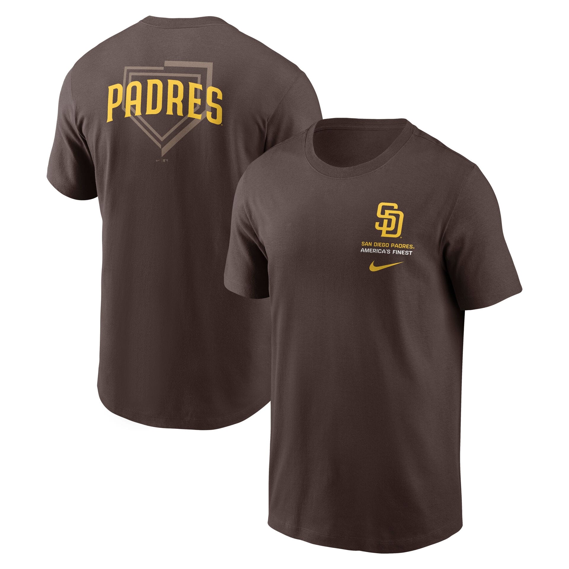 San Diego Padres Primetime 2-Hit T-Shirt Brown