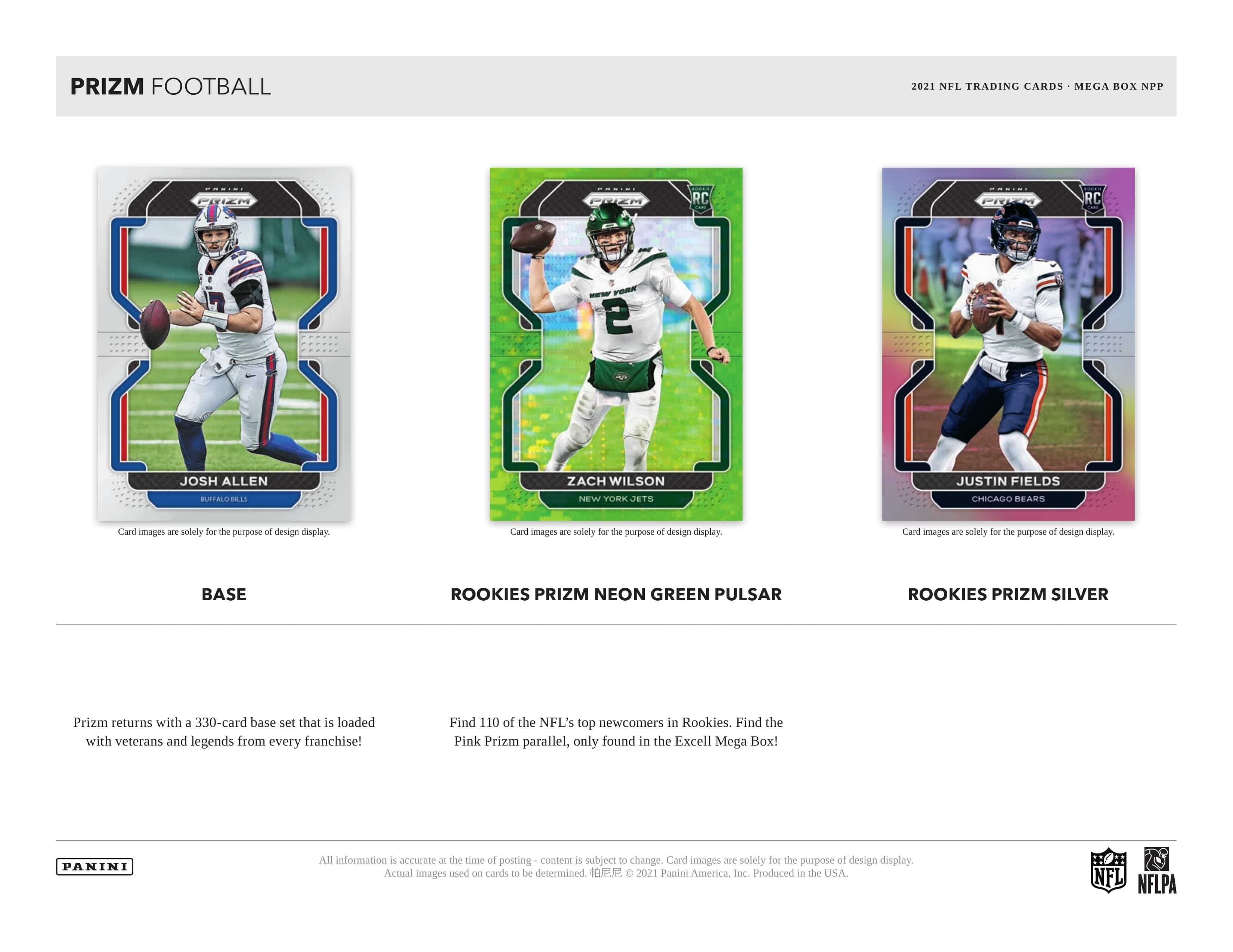 2021 Panini Prizm NFL Football Mega Box