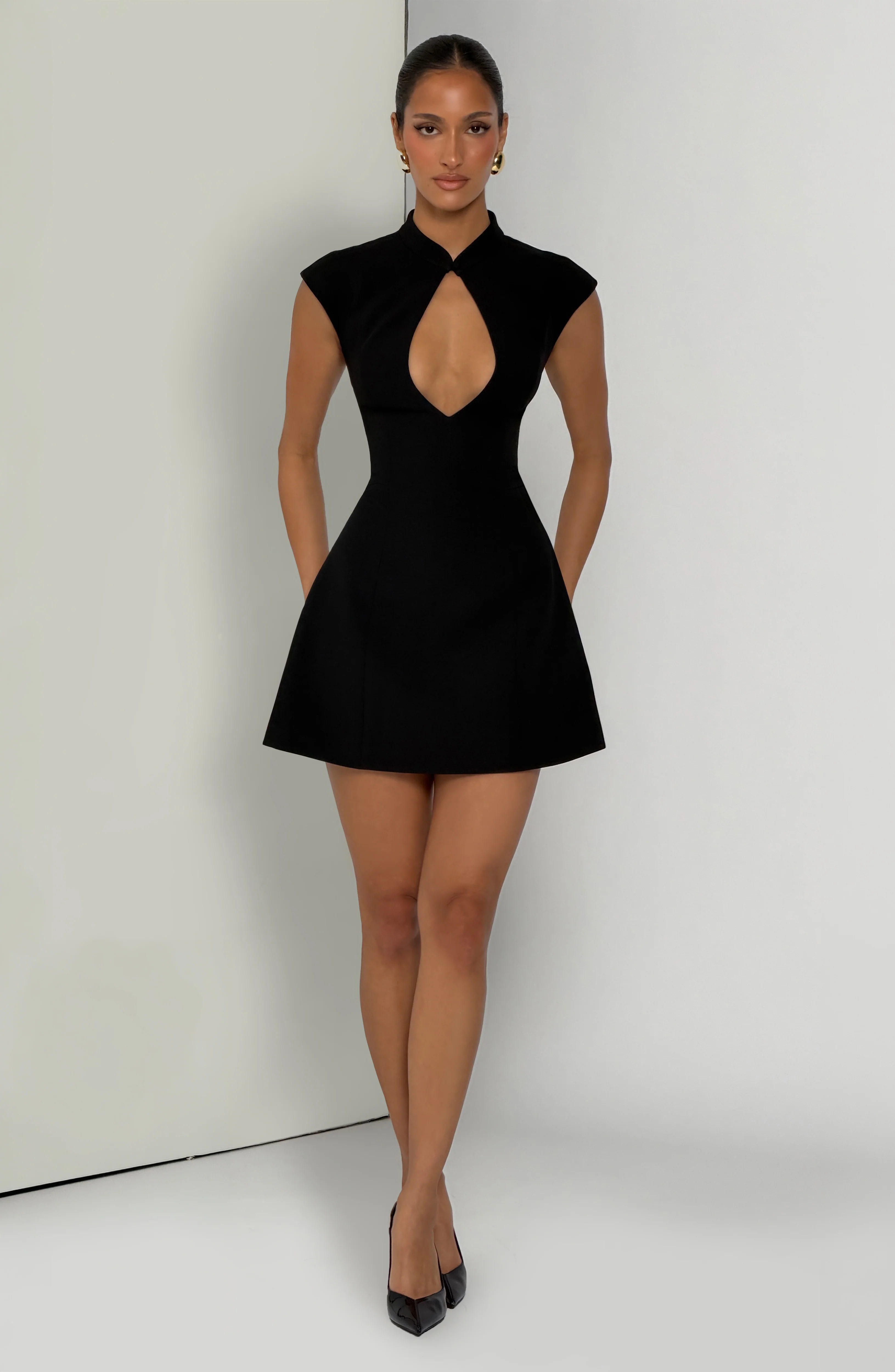 Sakura Mini Dress - Black