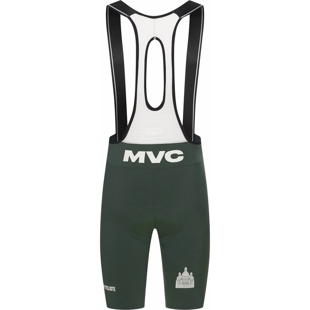 Café du Cycliste x Montmartre Vélo Club Paris Victoire Bib Shorts Men - dark green
