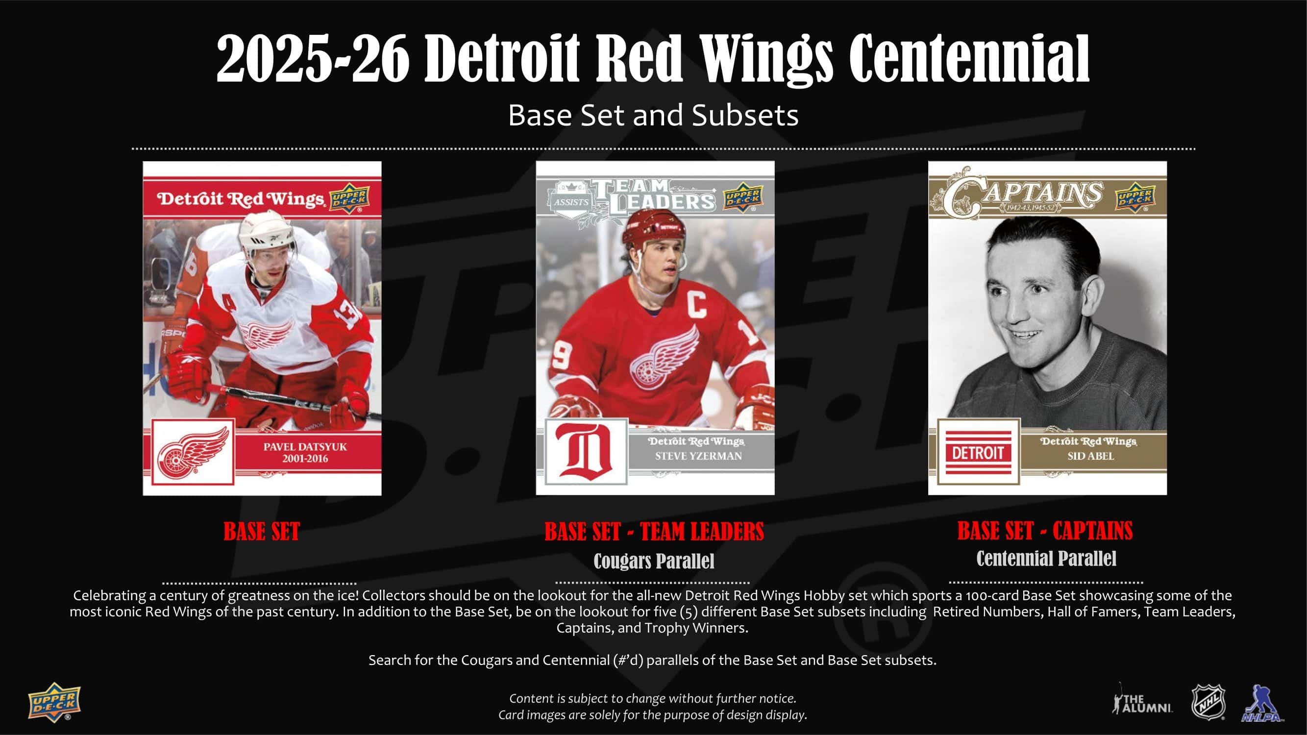 2025/26 Upper Deck Detroit Red Wings 100 Years Centennial Hockey Hobby Tin Box