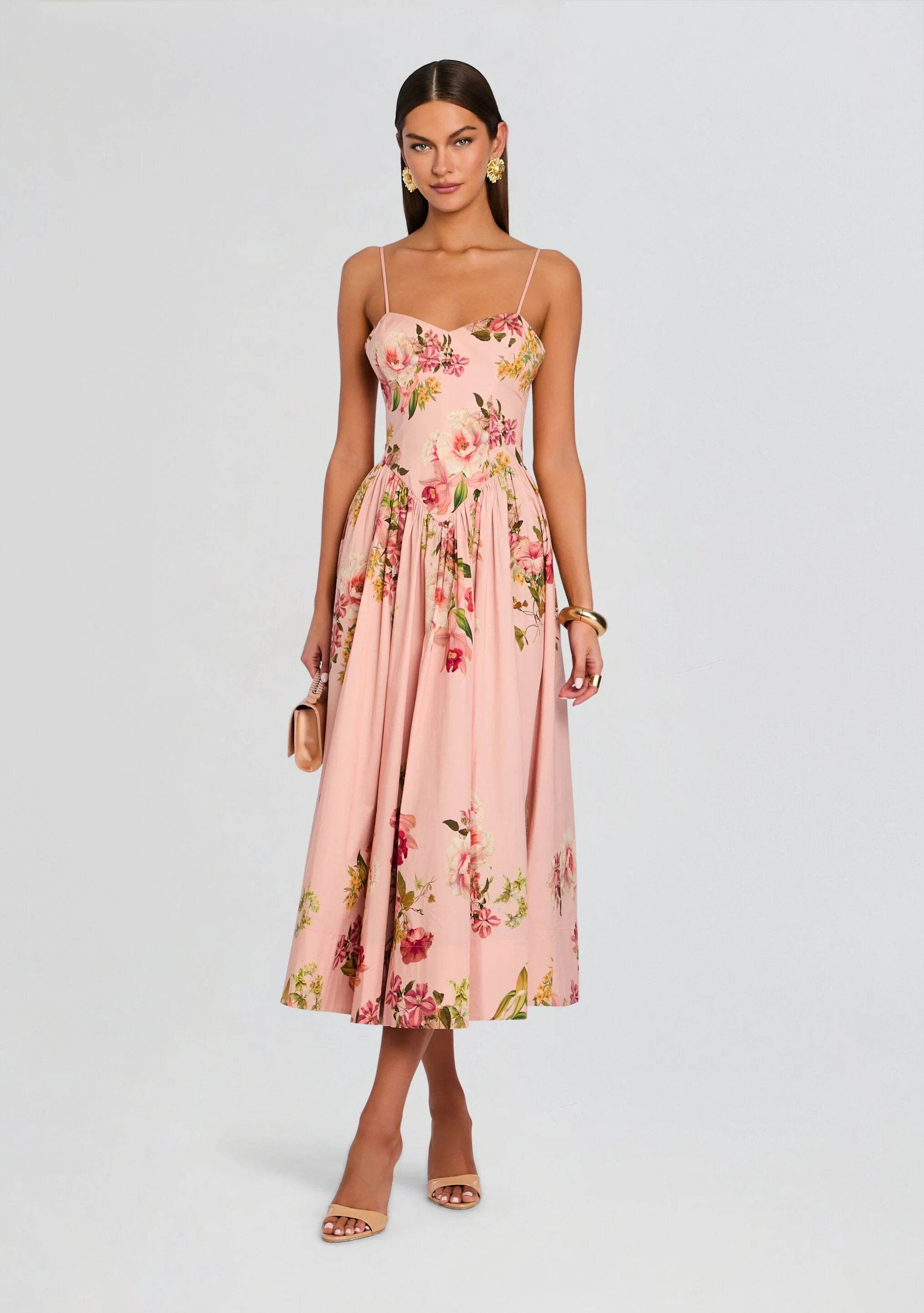 Ayla Corseted Midi Dress