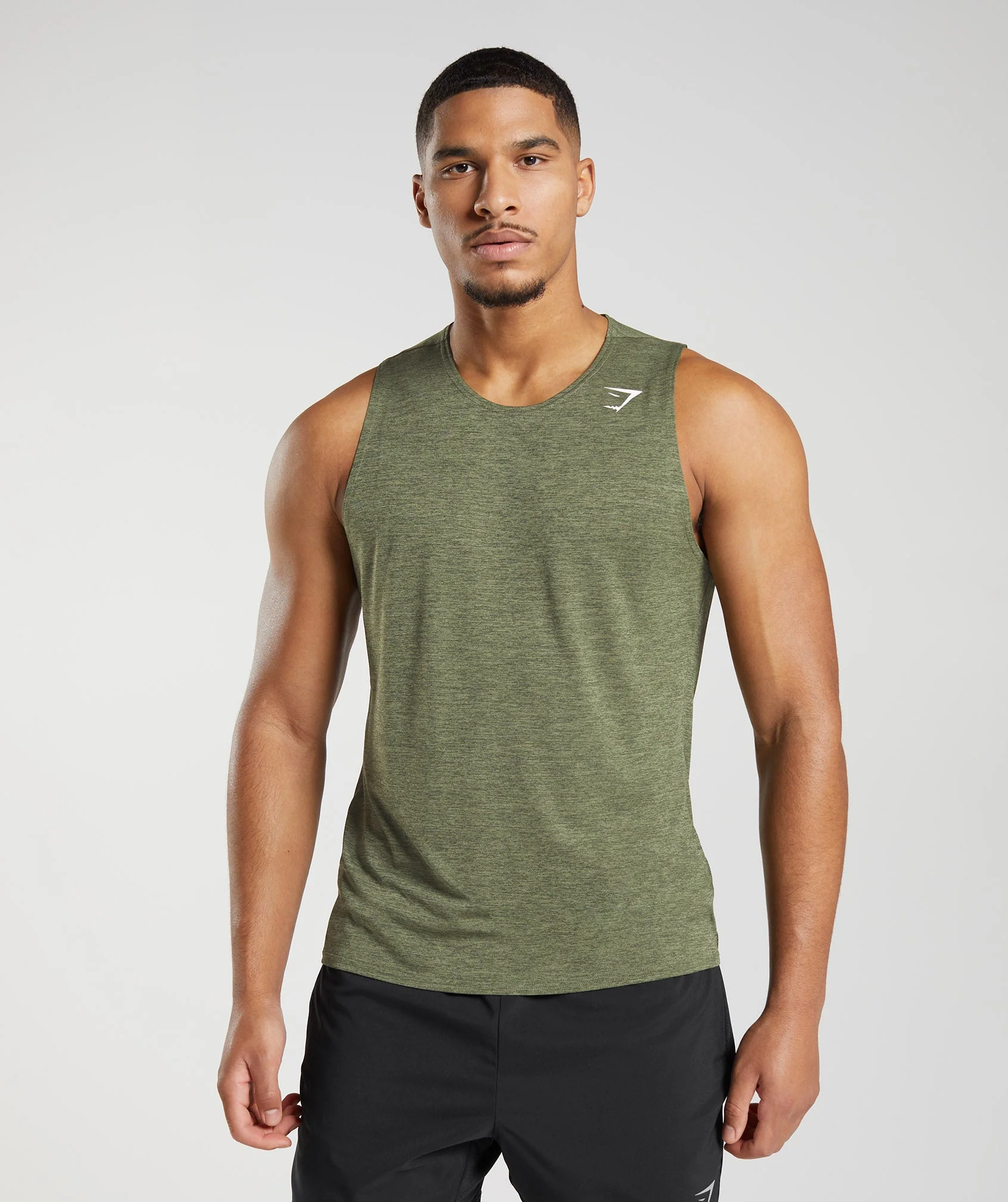 Arrival Slim Marl Tank Core Olive/Kalamata Olive Marl