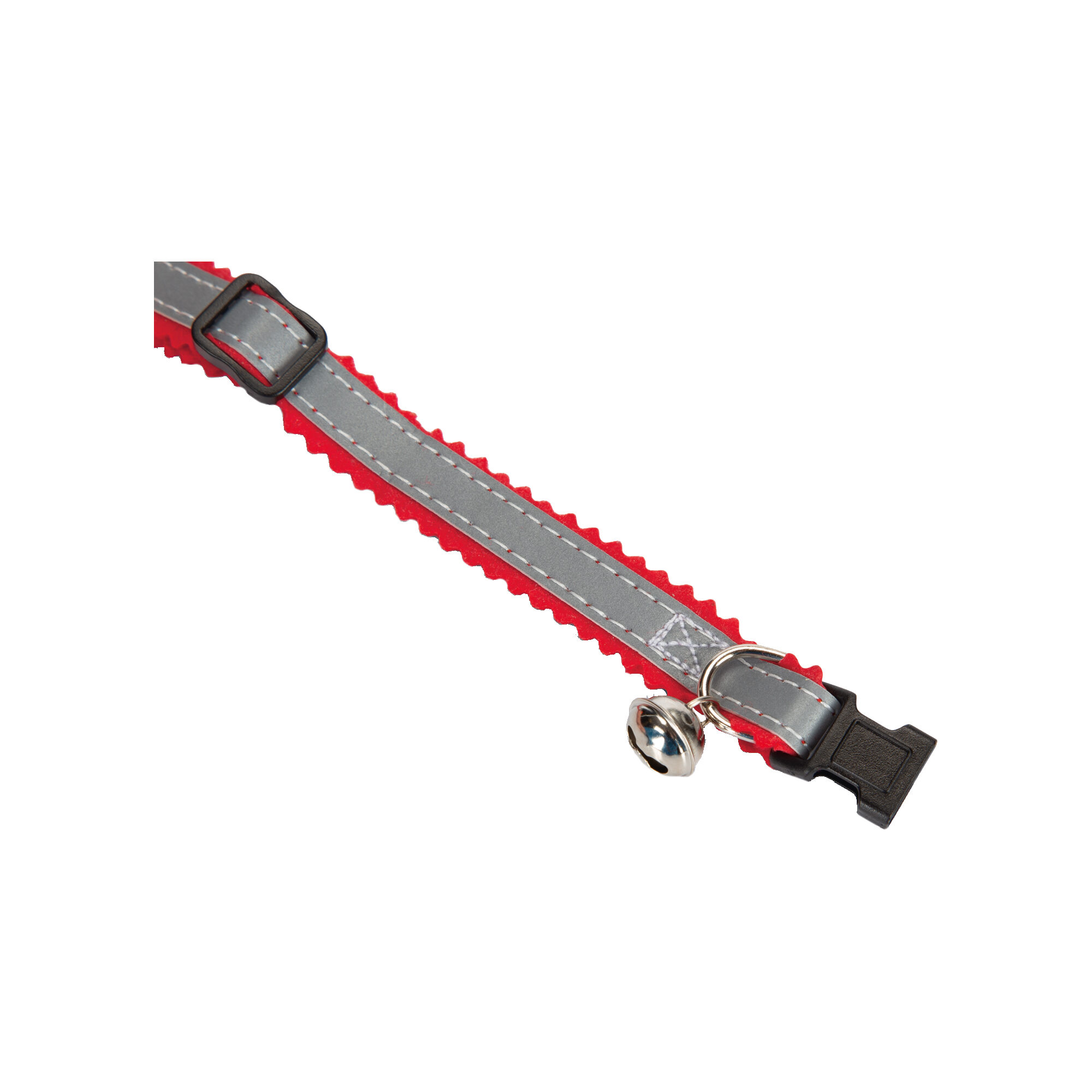 Beeztees Cat Collar - Grey/White - 32 x 1 x 0.2 cm