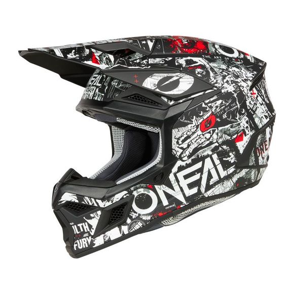 Cross O'Neal 3SRS helmet - Attack 2025 - Black / WhiteRef: OL2039