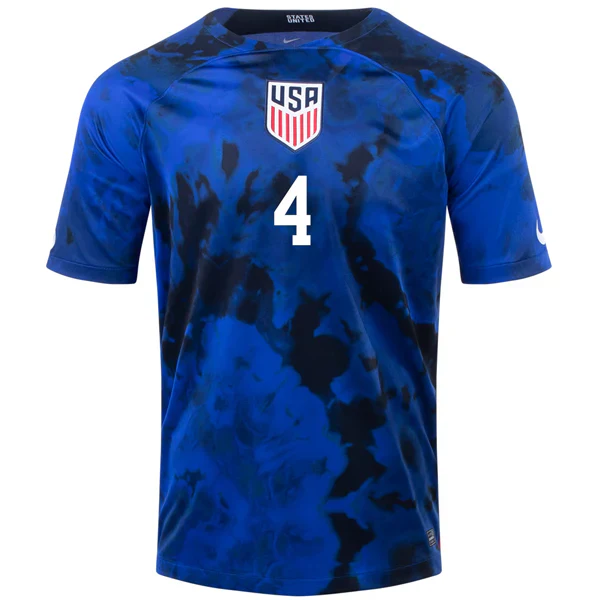 United States Tyler Adams Away Jersey 22/23 (Bright Blue/White)