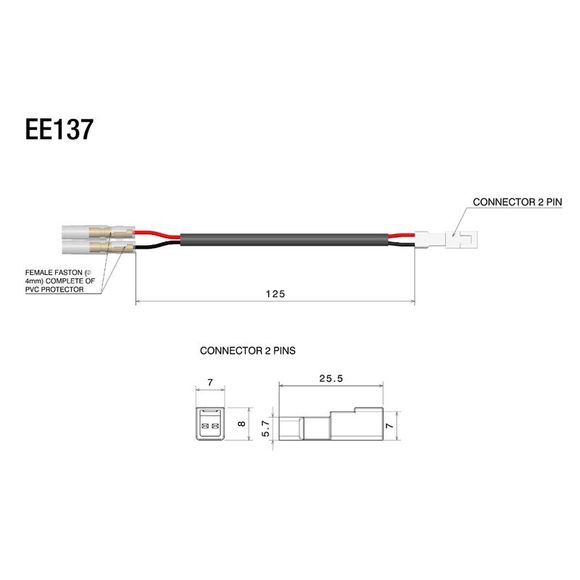 Rizoma resistance kit for front or rear indicatorRef: rz0933 / ee137h