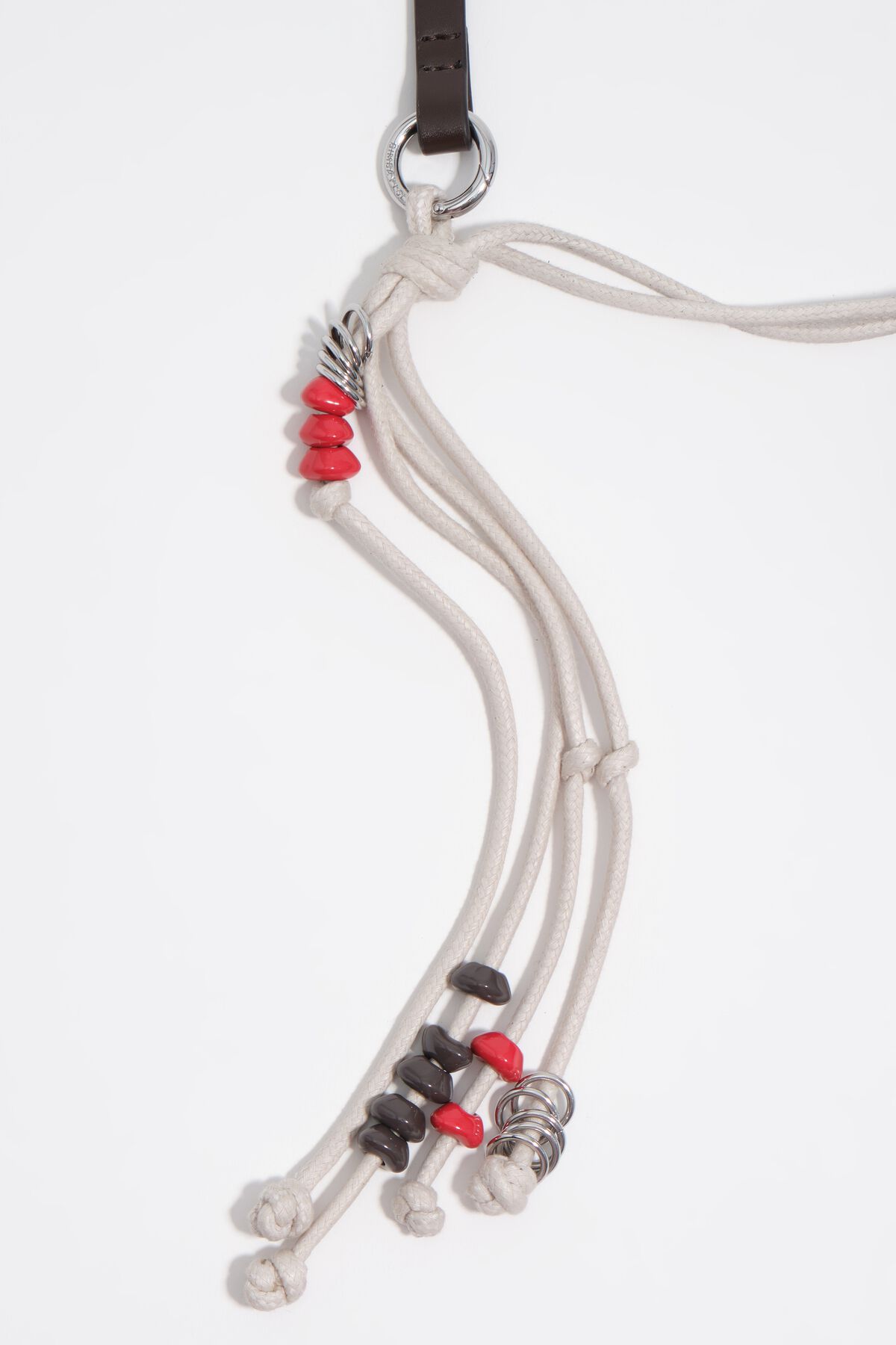 Black leather mini Paper bag