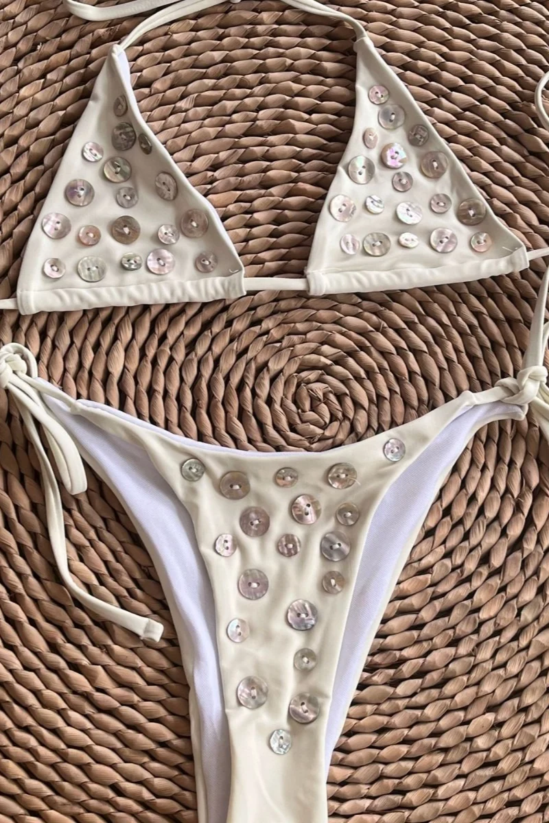Sexy Shell Button Bikini Set