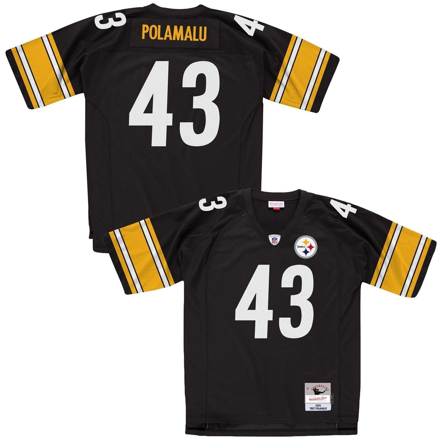Troy Polamalu #43 Pittsburgh Steelers Legacy Throwback NFL Jersey