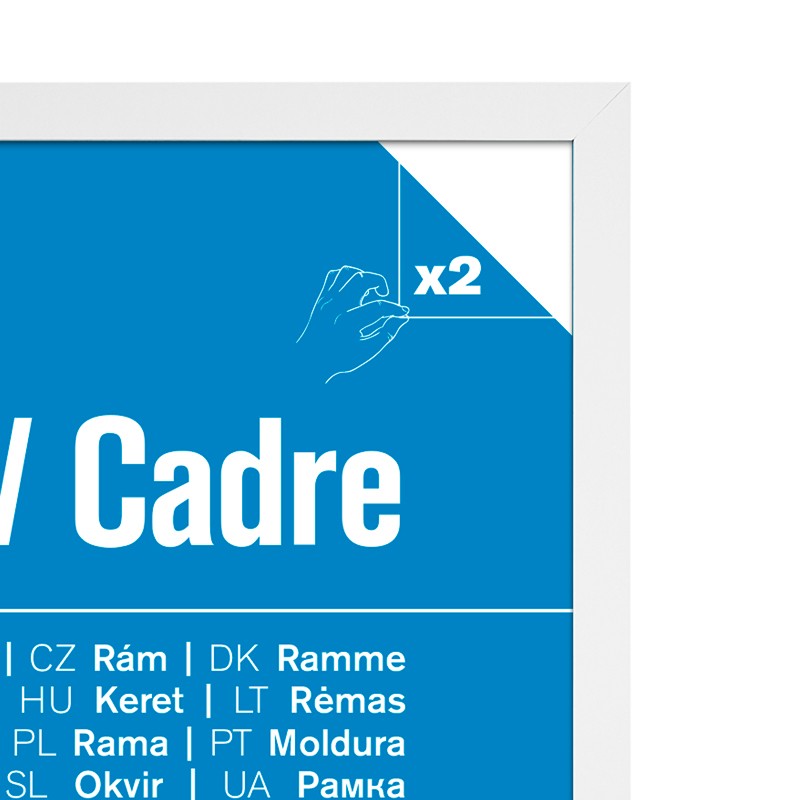 MDF White Frame A2 (42 x 59,4 cm)
