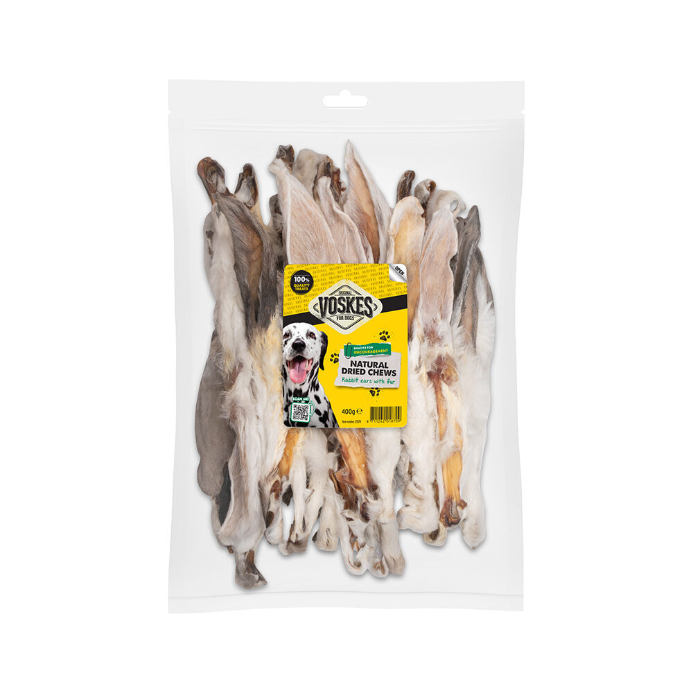Voskes Rabbit Ears with Hair - 400 grams