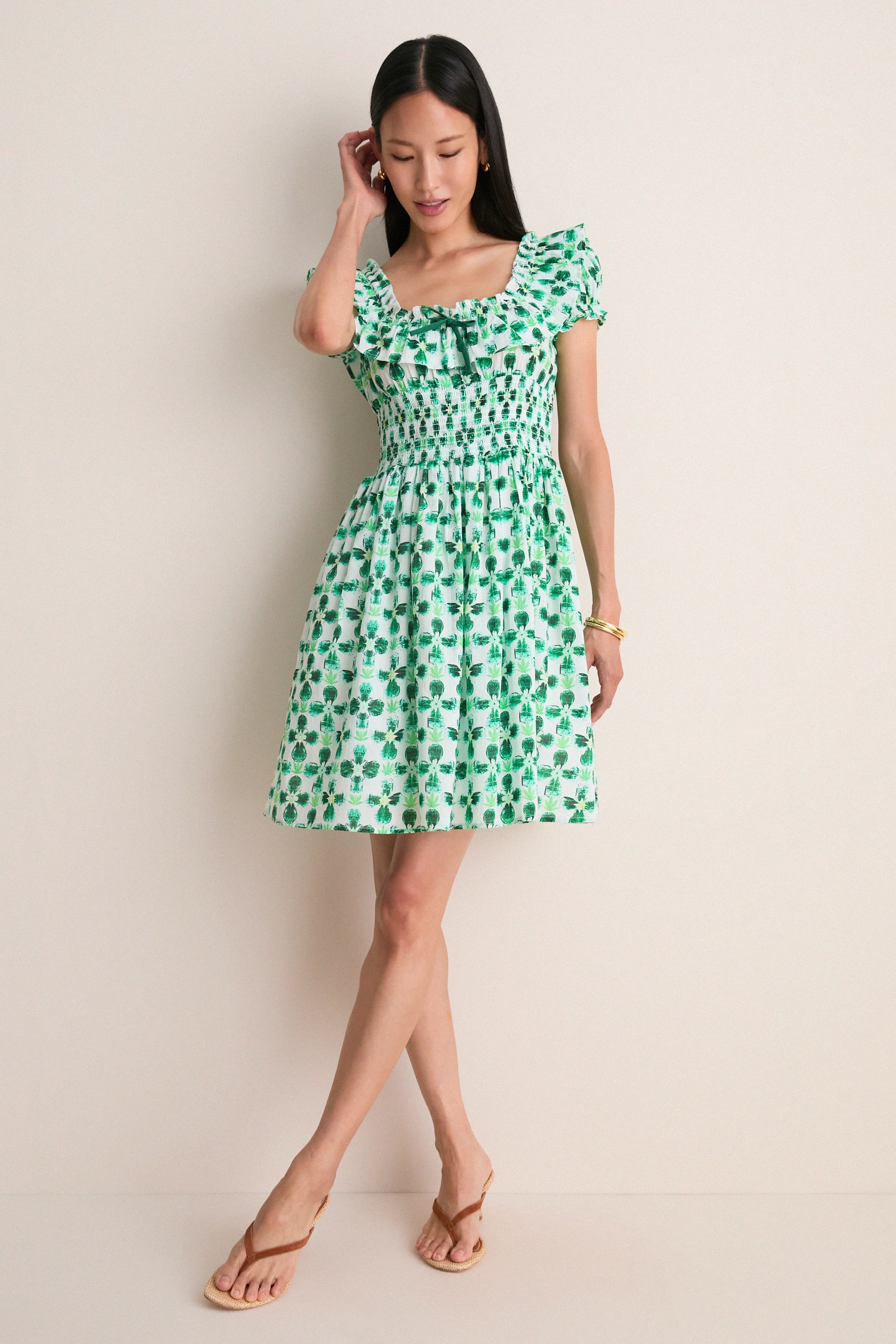 Green Aura Lowen Dress