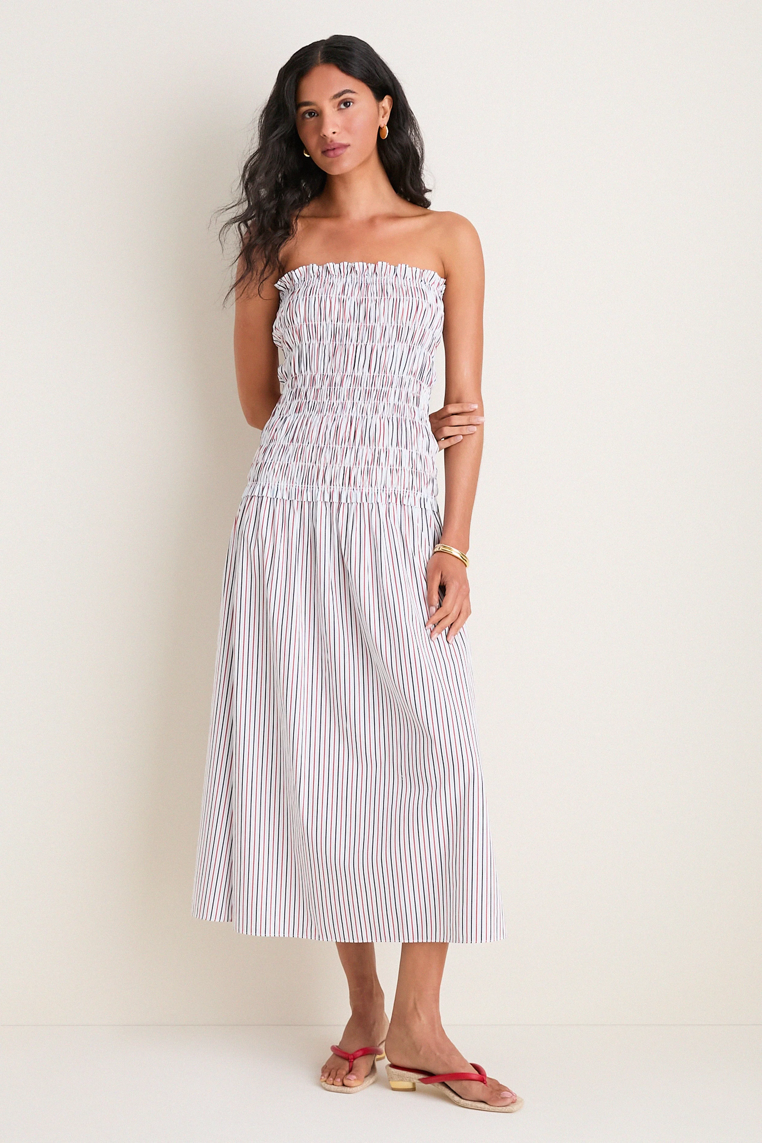 Venezia Stripe Amalita Midi Dress