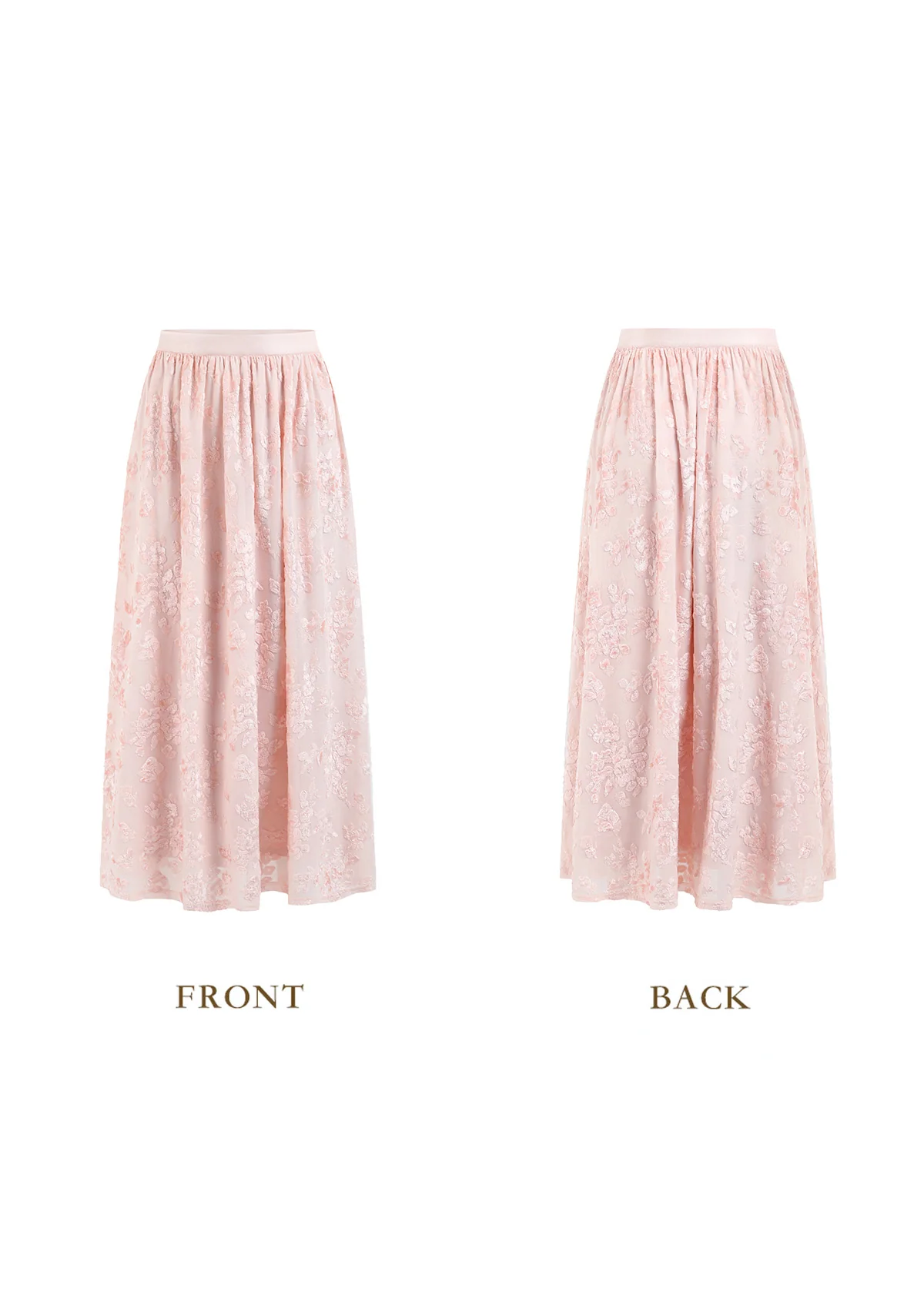 Countryside Florals Velvet Skirt