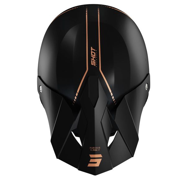 Shot FURIOUS DRAW 3.0 cross helmet - BLACK BRONZE MATT 2023 - Black / BeigeRef: SO2186