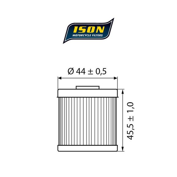 Ison 154 ELEMENT Oil Filter Original TypeYAMAHA 500 SRX 500 - 1980Ref: ISON 154