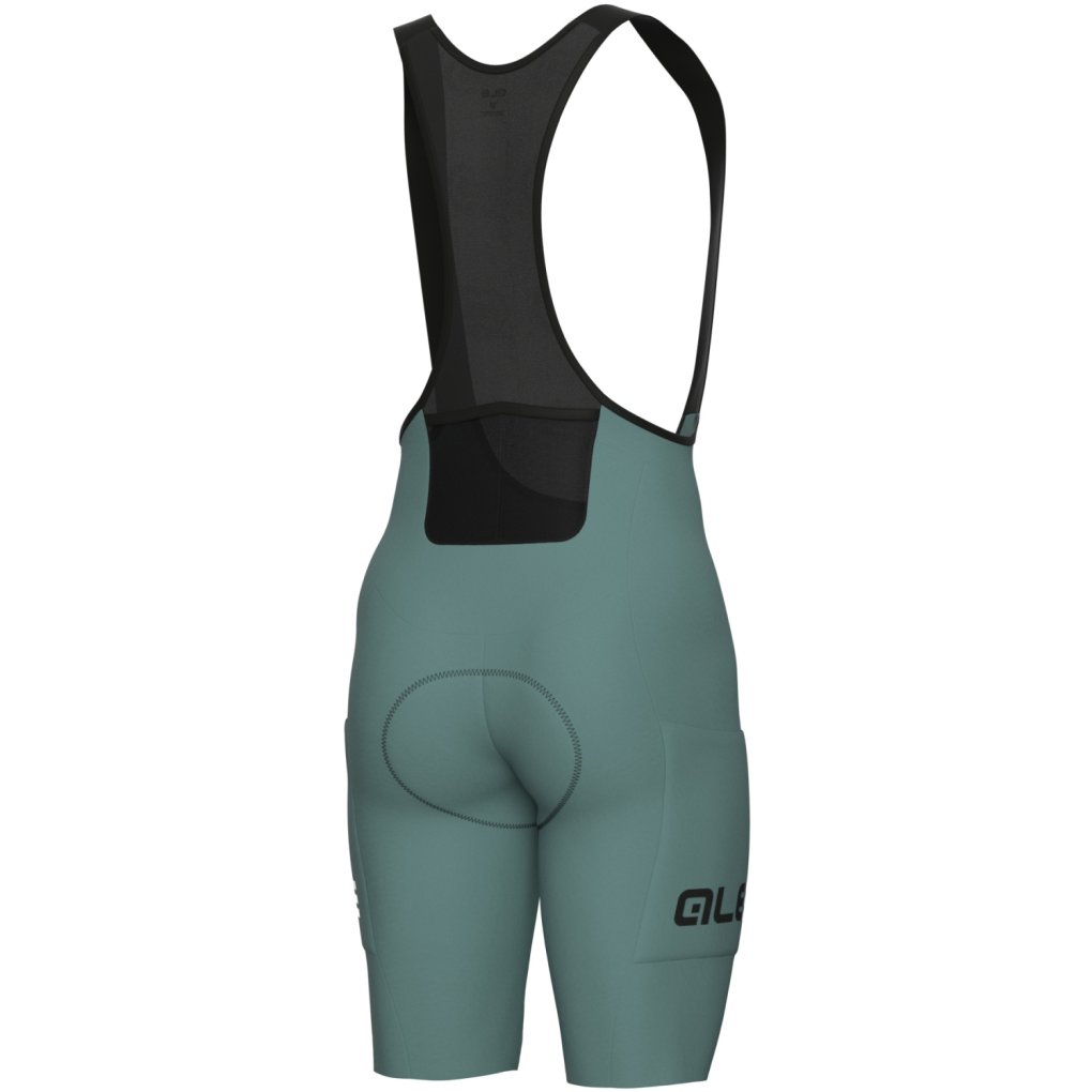 Alé OFF ROAD GRAVEL Pro Bib Shorts Men - eucalyptus