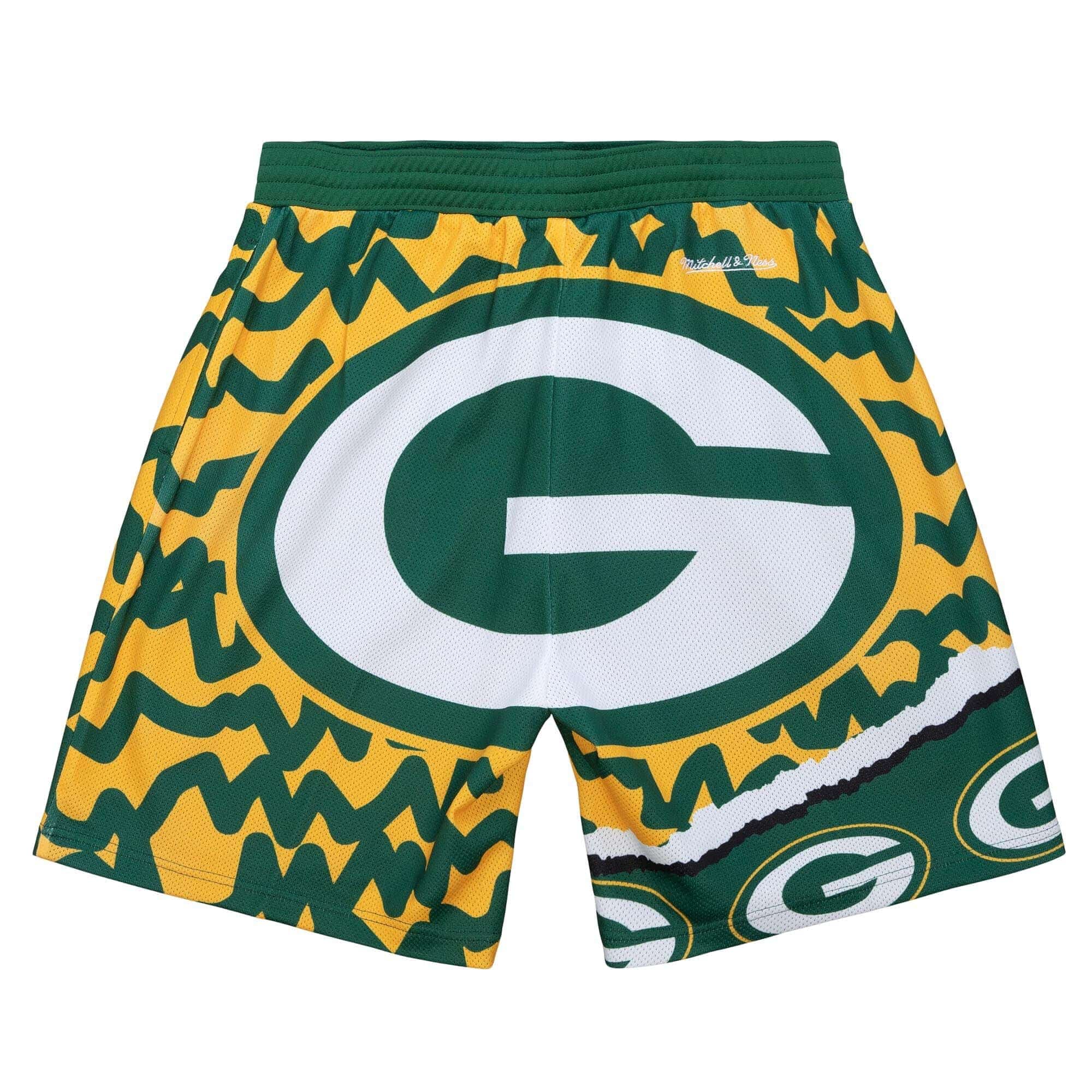 Green Bay Packers Mitchell & Ness Jumbotron 2.0 NFL Shorts