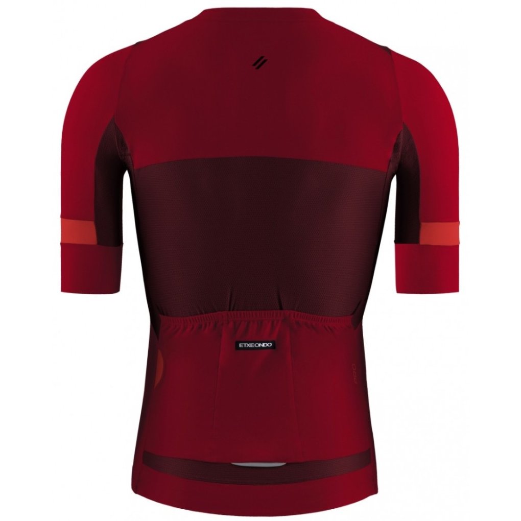 Etxeondo Mendi Short Sleeve Jersey Men - Maroon/Red