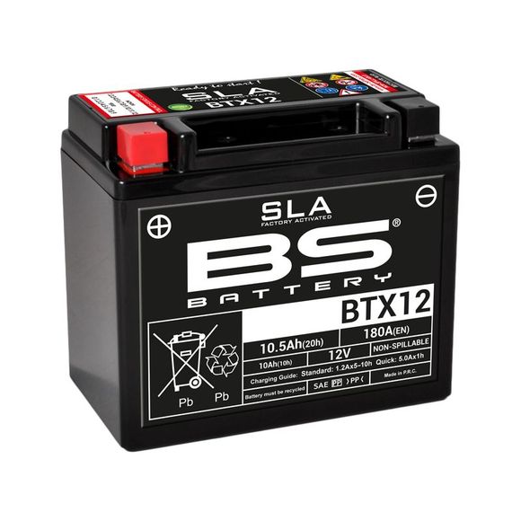 BS Battery SLA YTX12-BS/BTX12 Battery - Sealed Type, Acid, Maintenance-Free/Ready to UseRef: SLAYTX12BS / 1080671