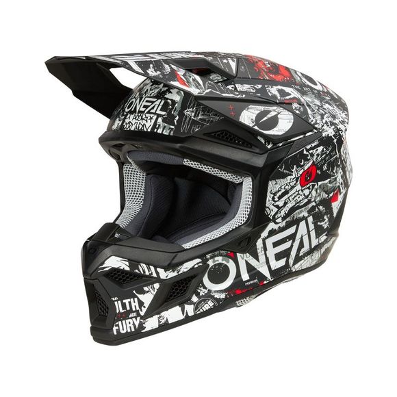 Cross O'Neal 3SRS helmet - Attack 2025 - Black / WhiteRef: OL2039