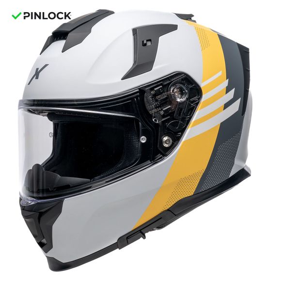 Casque intégral Dexter MIRAGE PRYSM - Gris / JauneRef : DX0743