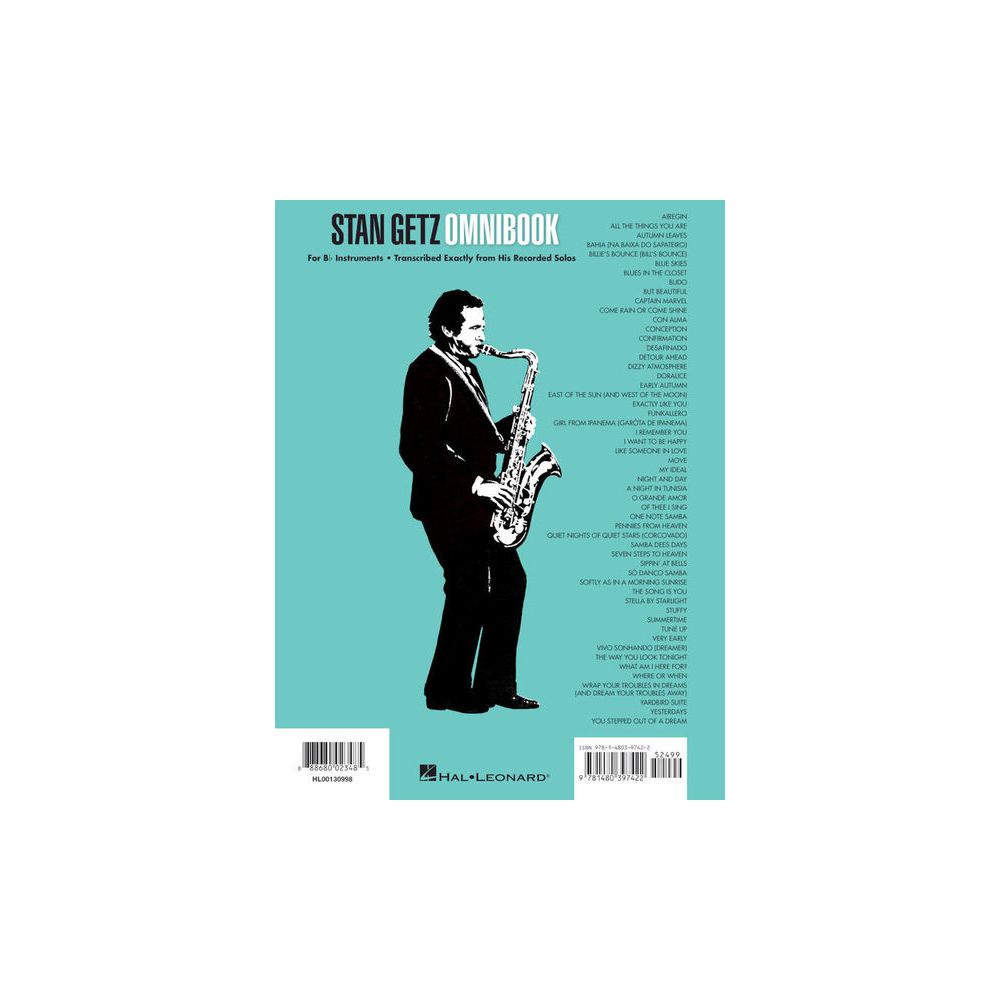 Hal Leonard Stan Getz Omnibook Bb – Thomann Ireland