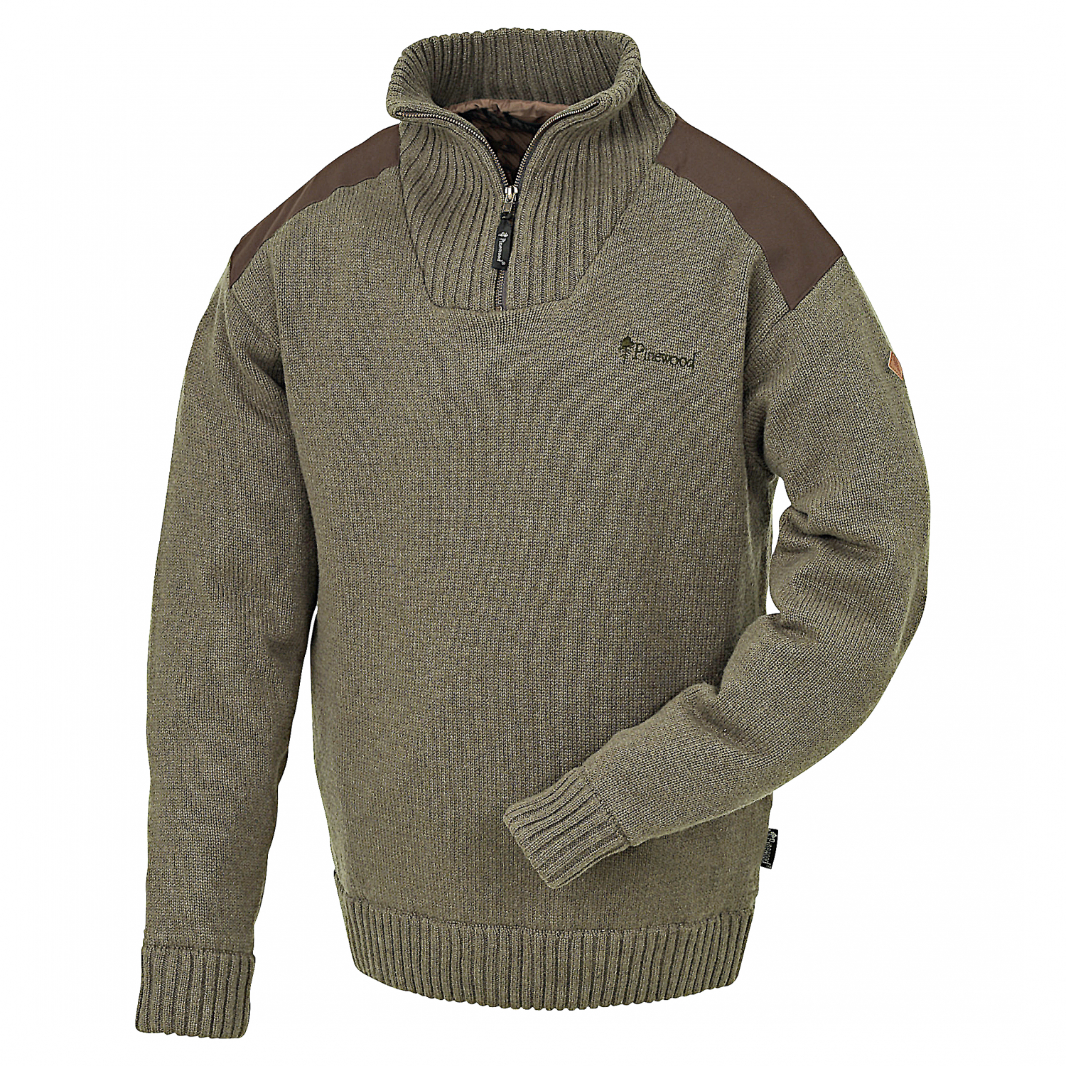 Pinewood New Stormy Sweater Men (Brown Melange)
