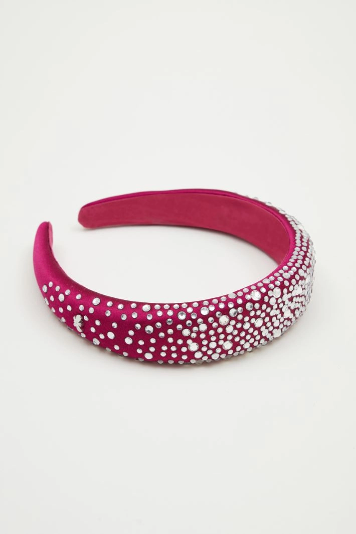 Rhinestone headband - FUCHSIA