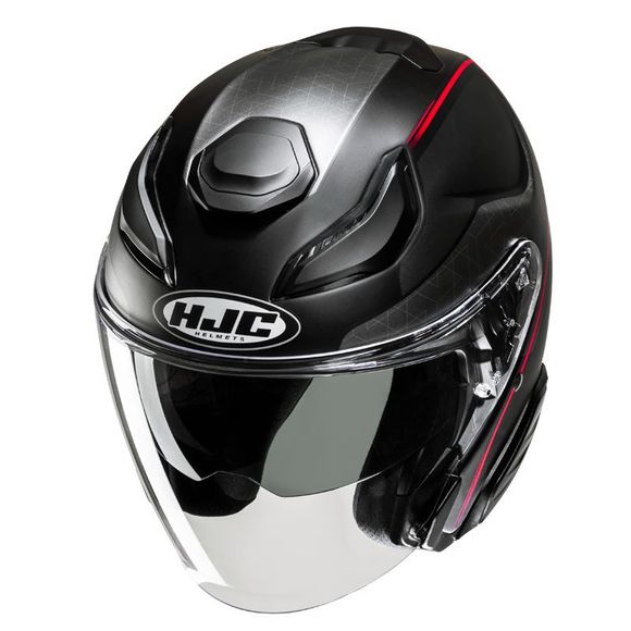 Casque jet HJC F31 - LUDI - Noir / RougeRef : HJ1117-C53764