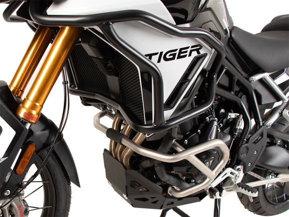 Hepco & Becker aluminum engine guard - Alu/anodised aluminum?TRIUMPH 900 TIGER 900 RALLY PRO - 2024 - 2025Ref: Hbe06608A / 8107657 00 12