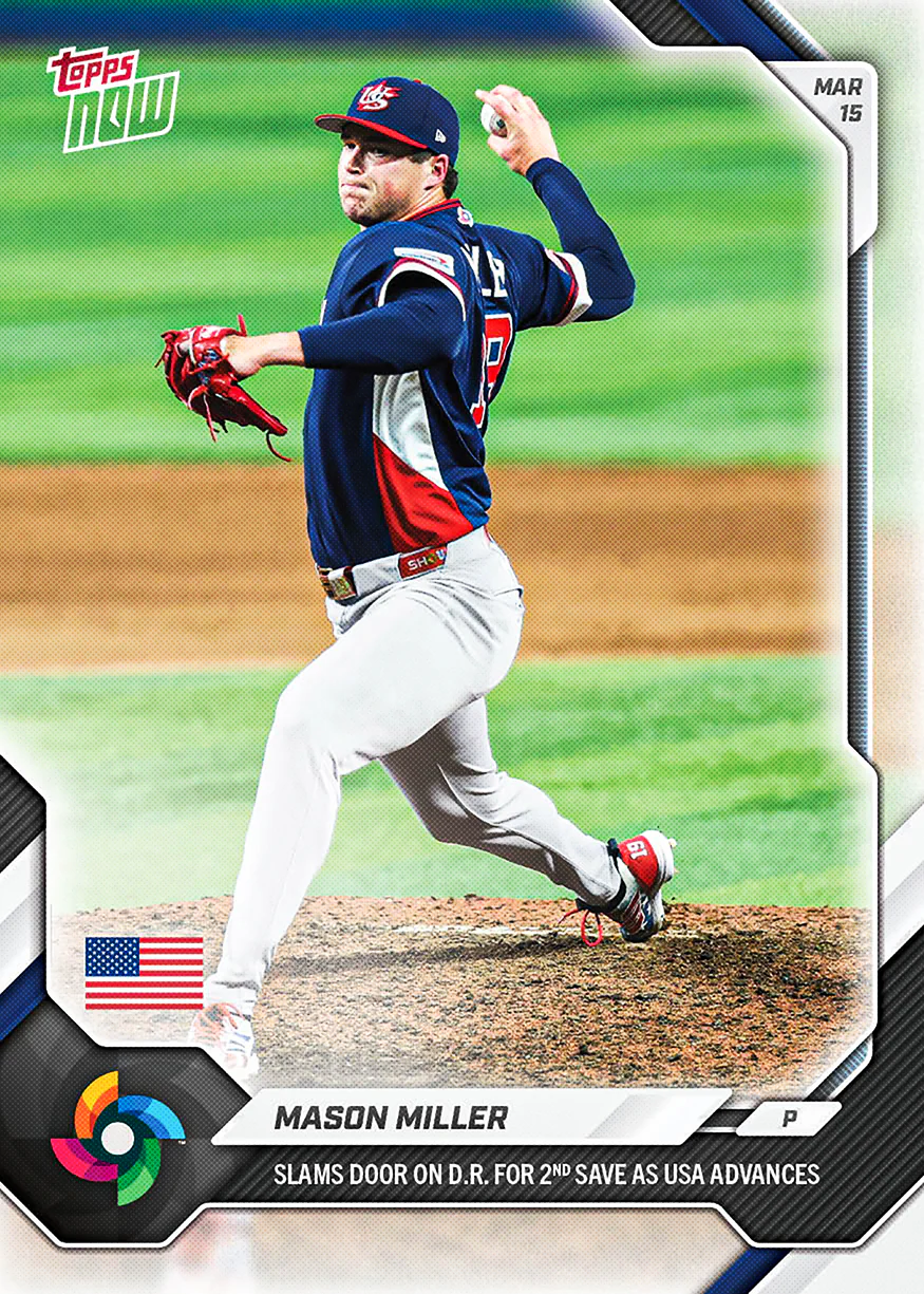 Mason Miller - 2026 World Baseball Classic Topps NOW® - Card 38