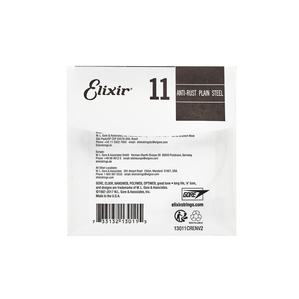 Elixir .011 Single String Plain Steel – Thomann Ireland