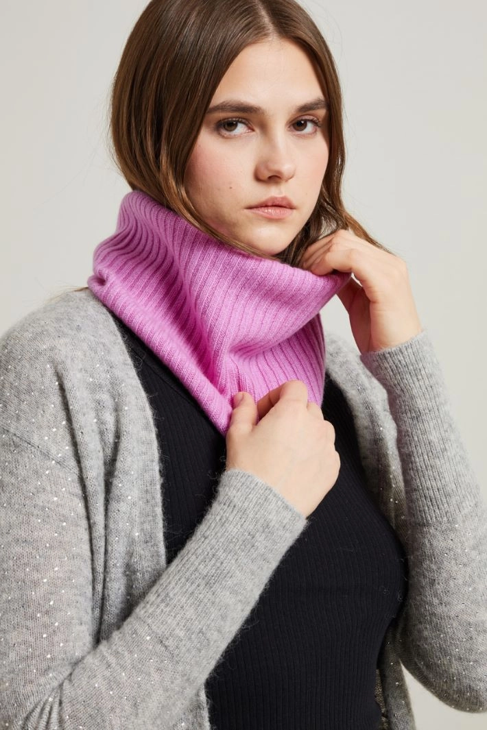 Cashmere neck warmer - PINK