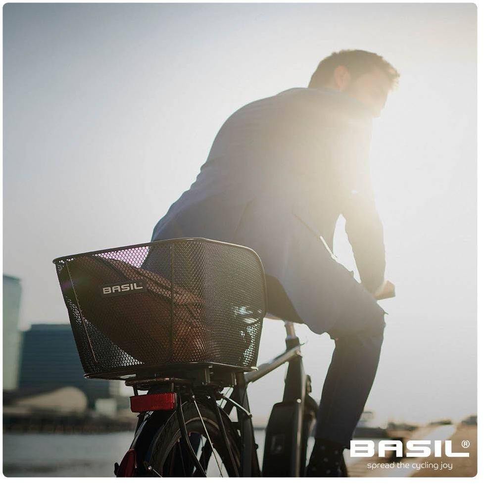 Basil Icon Rear Bike Basket M - black