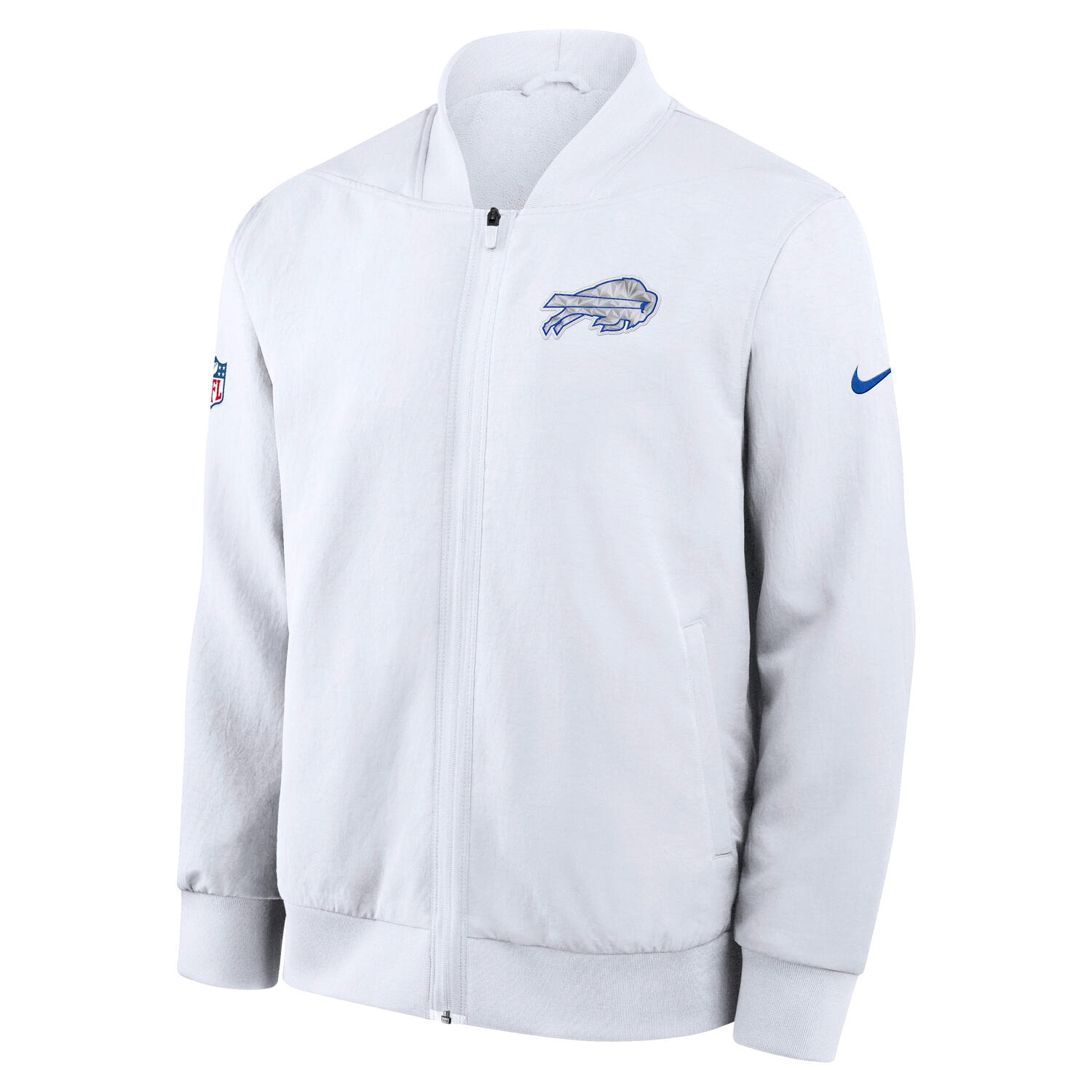 Buffalo Bills 2025 Rivalries Sideline Bomber Jacke White