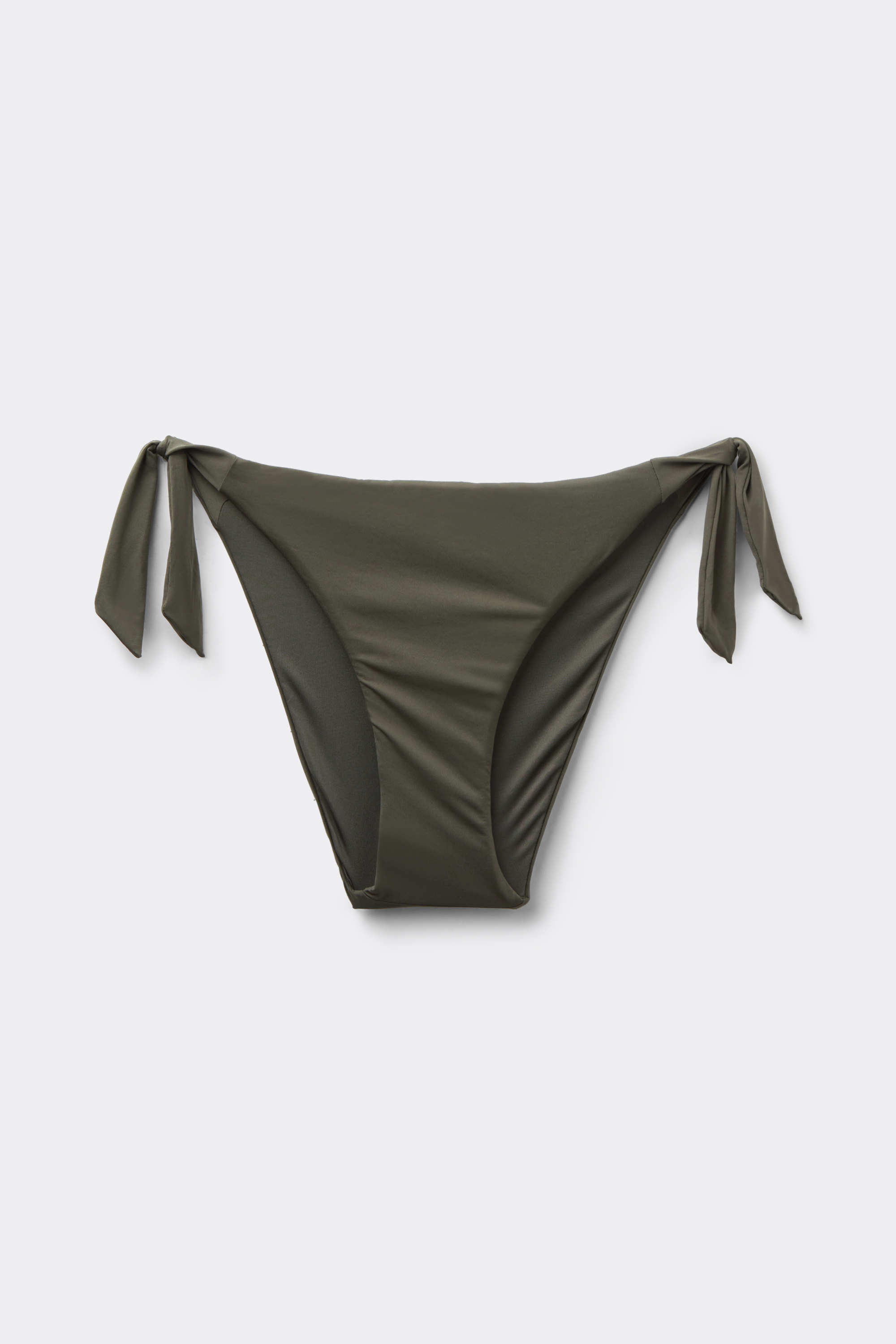 Timeless Look Camo Green Bikini Bottoms with Ties
