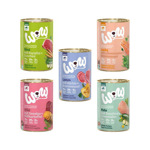 WOW! Adult Dog Food - Canned - Lamb - 6 x 400 g