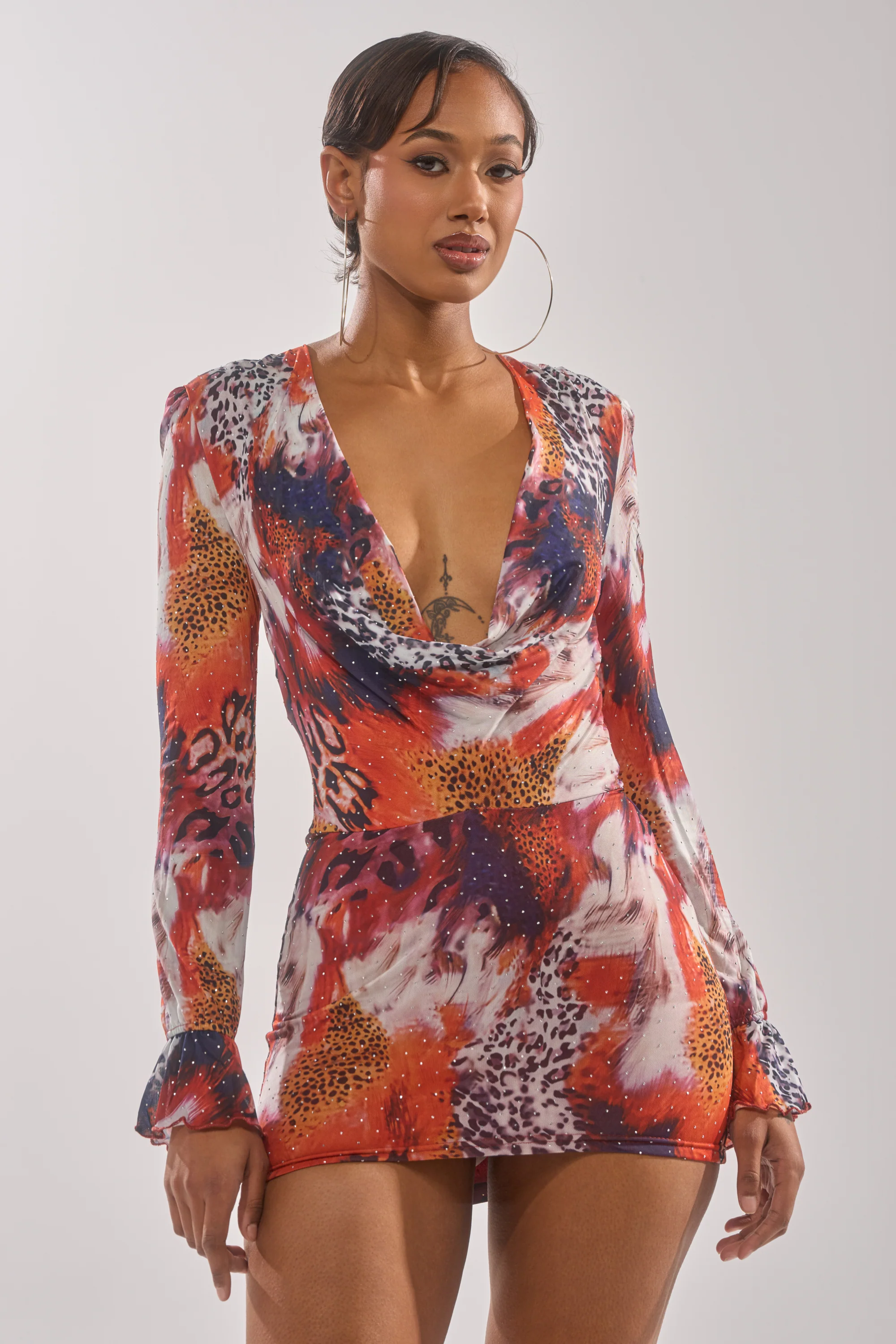 On The Prowl Leopard Mini Dress