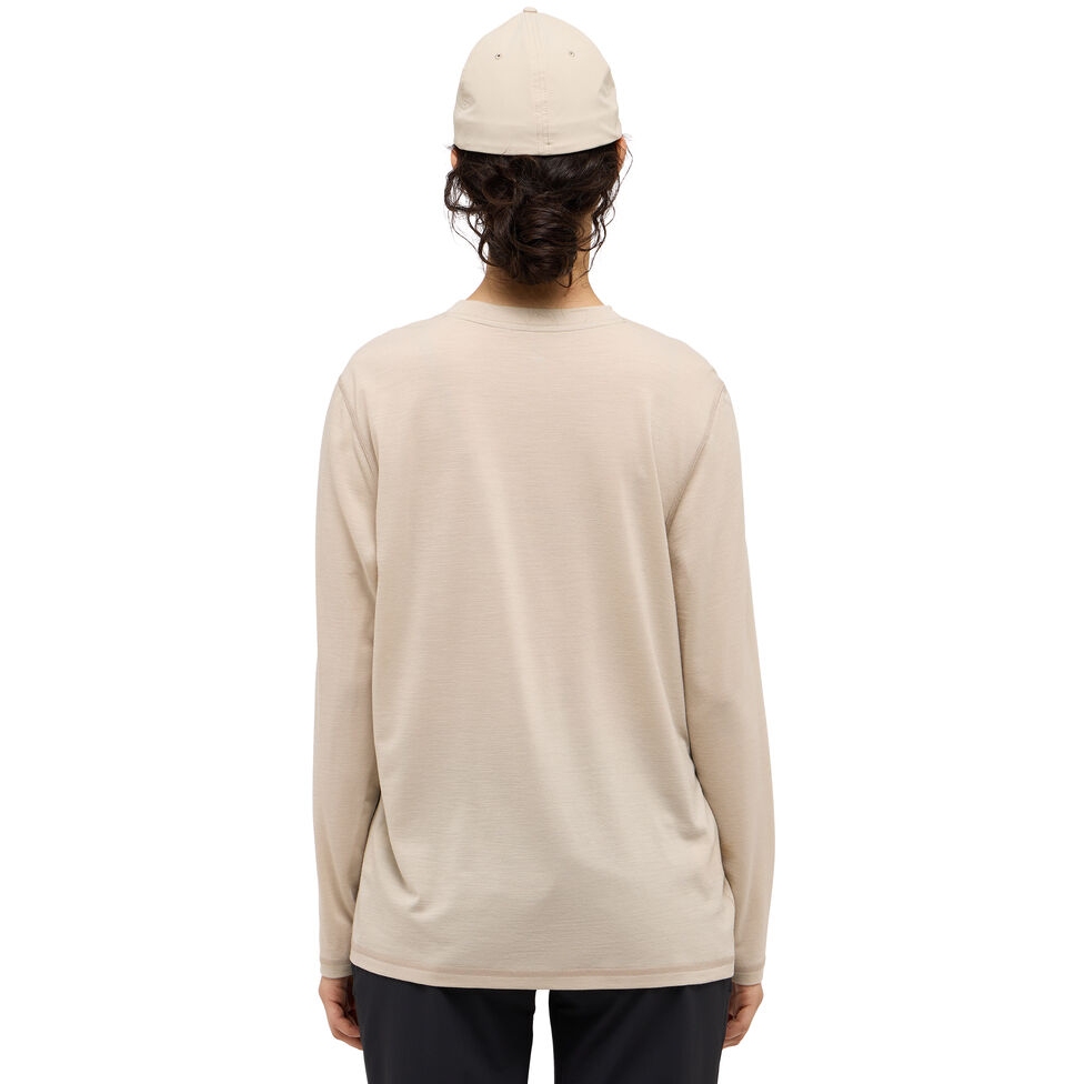 Haglöfs Kaise Wool Long Sleeve Tee Women - chalk beige 5S9