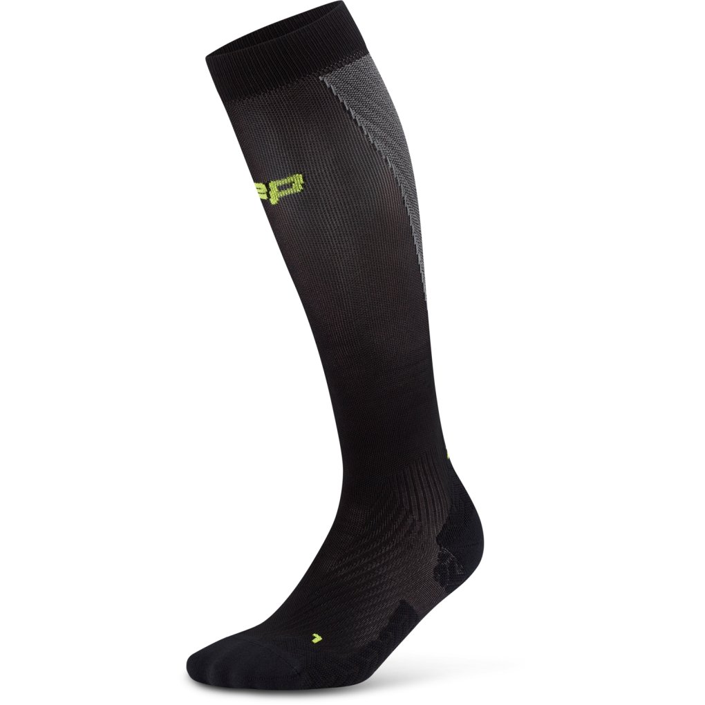 CEP Core Run Ultralight Tall Compression Socks Women - black/grey