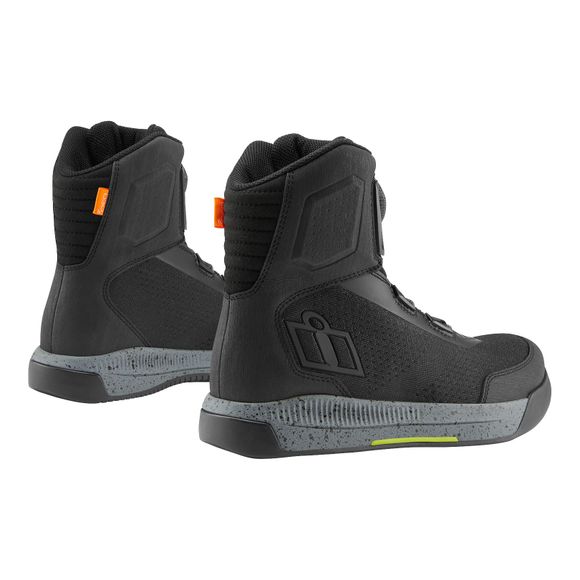 Icon OVERLORD VENTED Motorcycle Riding Shoes - BlackRef: IC0825