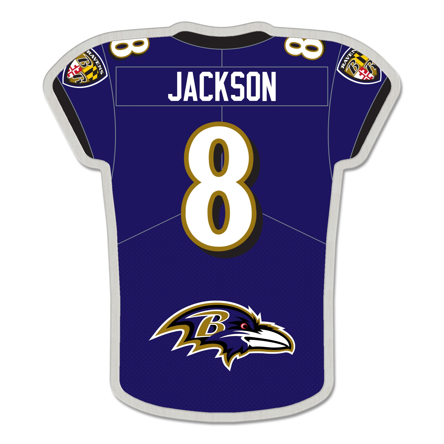Lamar Jackson #8 Baltimore Ravens NFL Player Jersey Pin
