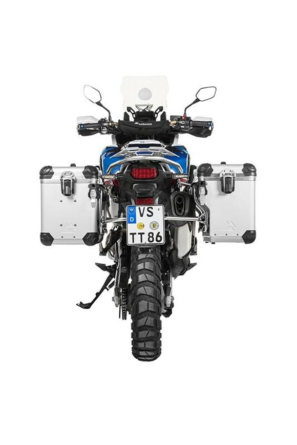 Touratech ZEGA Evo X suitcase With 45/45 offset - Gray support included - Gray anodizedRef: Trt01753A / 01-402-7026-0