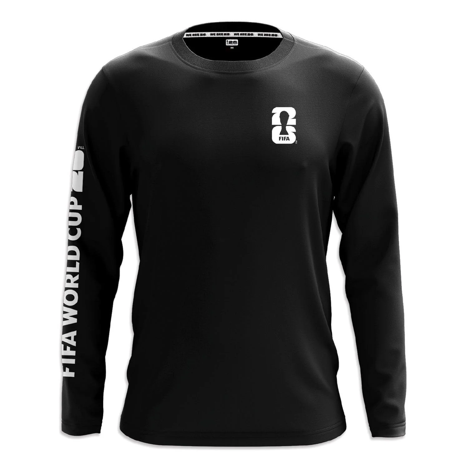 2026 Soccer Fan Collection Tiles Long Sleeve Black T-Shirt - Unisex