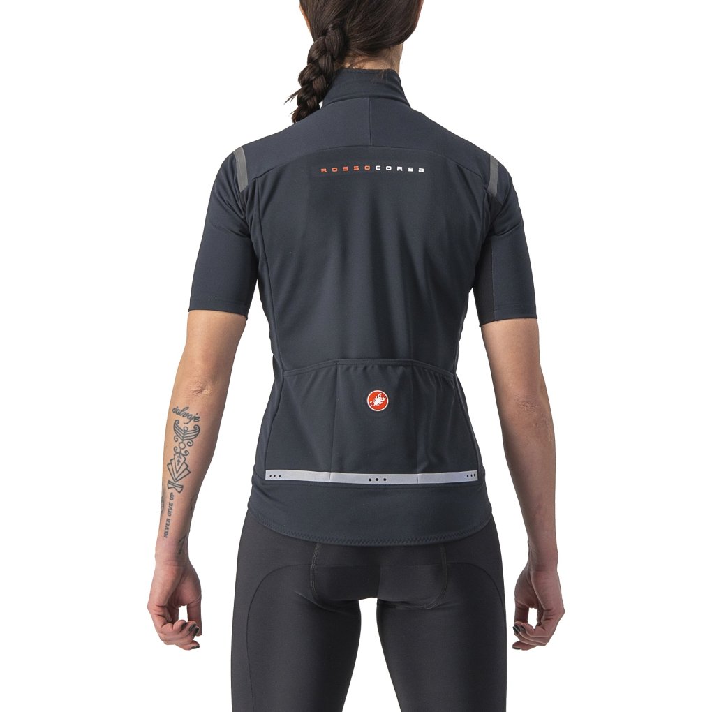 Castelli Gabba RoS 2 Short Sleeve Jacket Women - light black/black 085