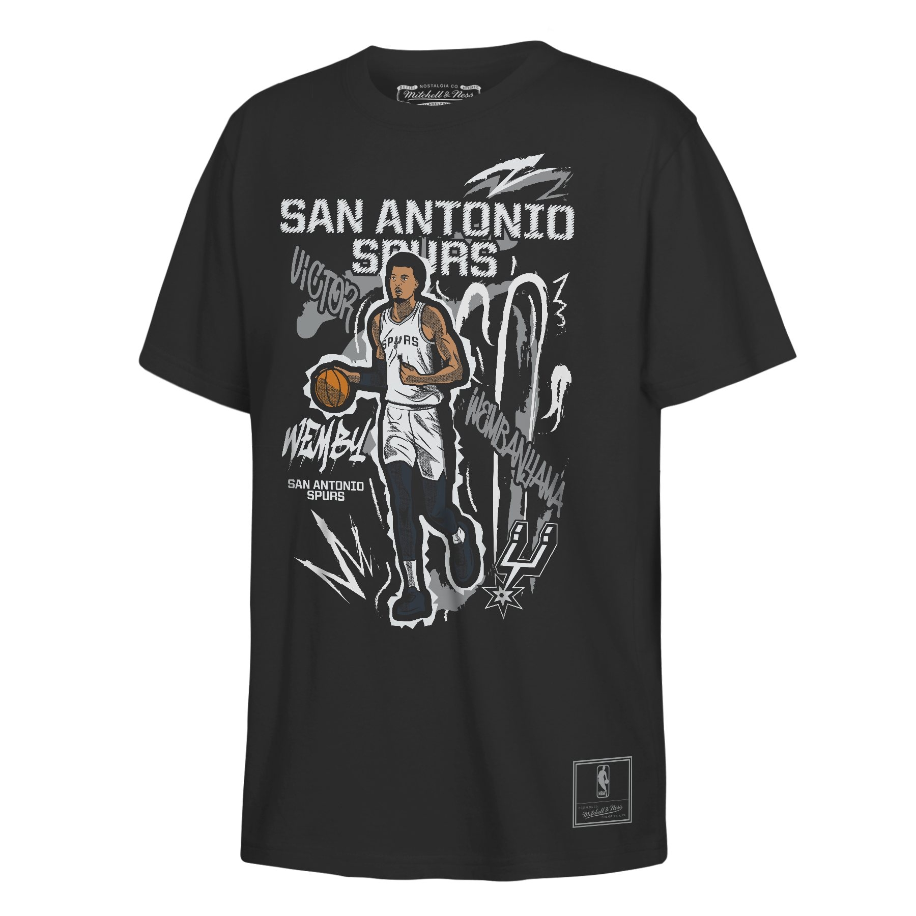 Victor Wembanyama San Antonio Spurs NBA Chalked Up T-Shirt Black (YOUTH)